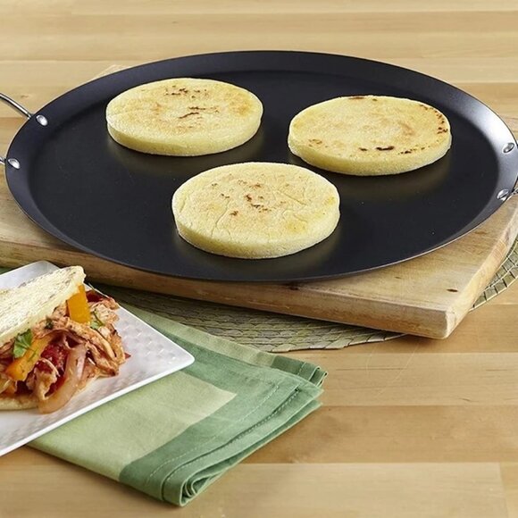 Alpine Cuisine Carbon Steel Nonstick Round Griddle Pan - Picture 2 of 2